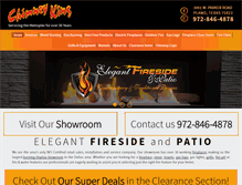 Tablet Screenshot of elegantfireside.com